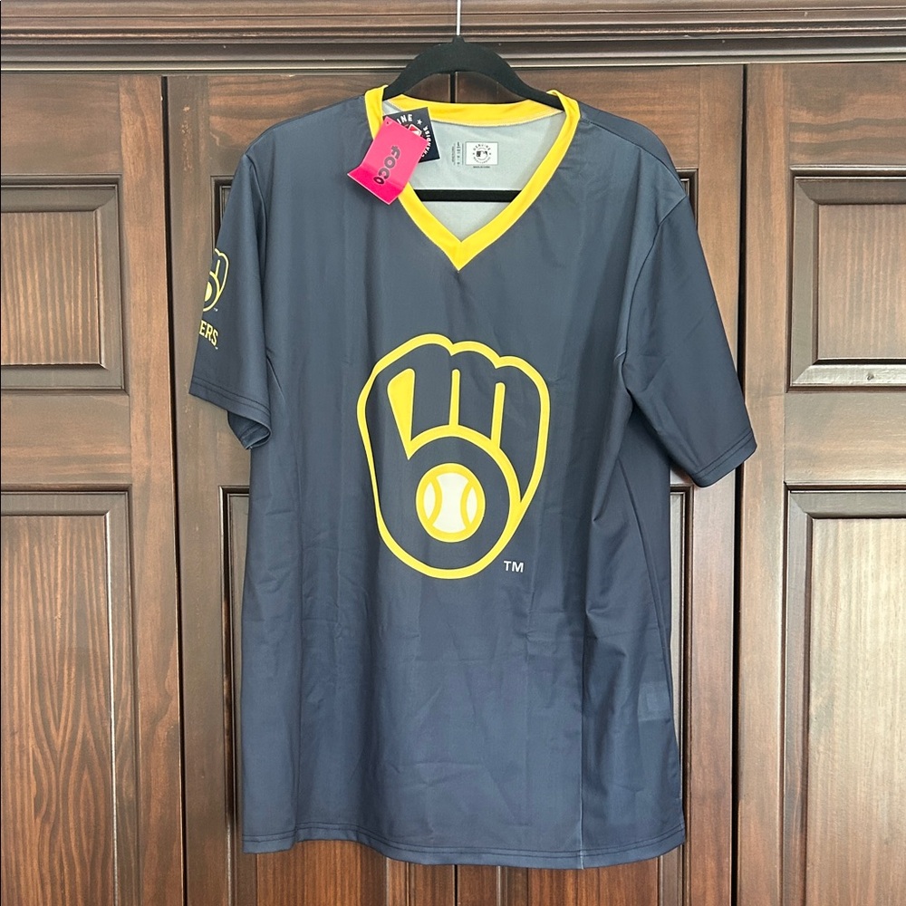 Genuine Merchandise Navy and Yellow Jersey, Size L